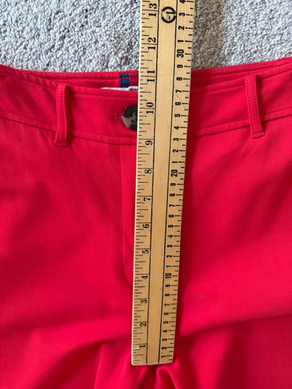 Boden Red Cropped Wide Leg Trousers Pants Size 8P - Picture 9 of 10